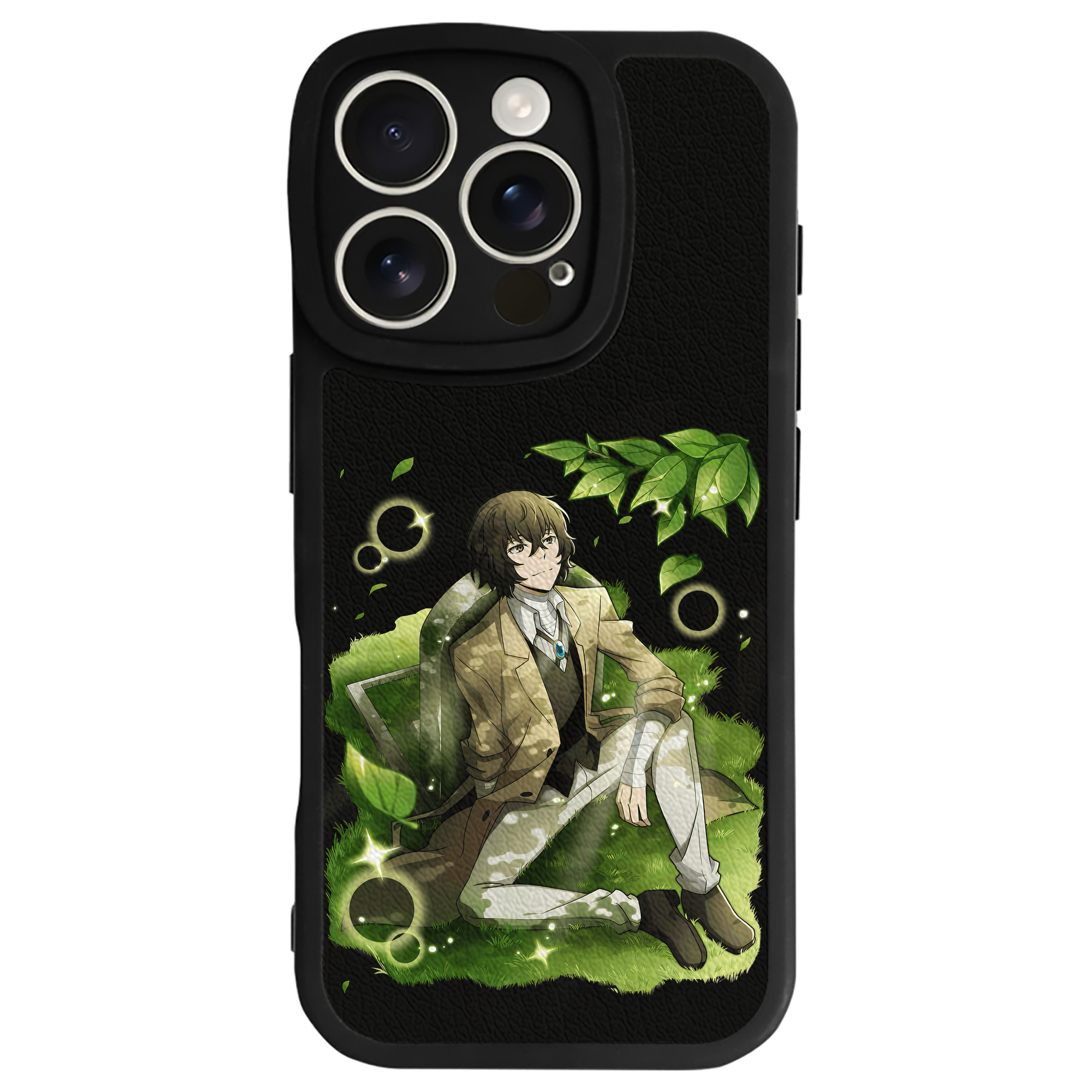 （画像用） 文豪ストレイドッグス Bungo Stray Dogs 【iPhone 16シリーズ対応】シリコンスマホケース（レザー調） 材質：シリコン